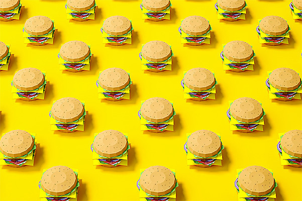 PSD 편집이미지 패턴 사람없음 그래픽 노란색 3D소스 3D 여러개 햄버거 디지털합성 오브젝트 폴리곤 로우폴리 편집소스 편집3D 컬러 다수 무늬 패스트푸드 파일형식