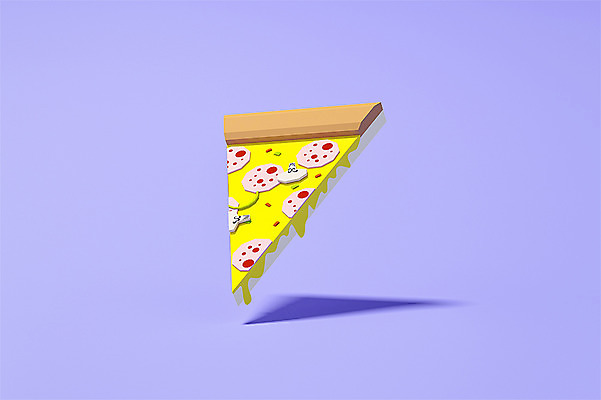 PSD 편집이미지 피자 패스트푸드 사람없음 그래픽 3D소스 3D 보라색 디지털합성 오브젝트 조각피자 폴리곤 로우폴리 편집소스 편집3D 컬러 서양음식 인스턴트 파일형식