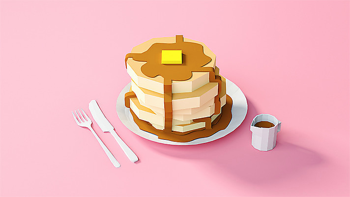 PSD 편집이미지 분홍색 포크 사람없음 그래픽 3D소스 3D 나이프 디지털합성 오브젝트 팬케이크 메이플시럽 폴리곤 로우폴리 편집소스 편집3D 식기 컬러 케이크 칼 시럽 파일형식