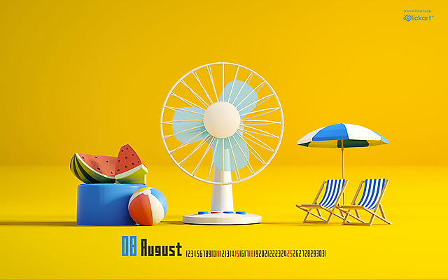 JPG 월페이퍼 바탕화면 8월 날짜 파일형식