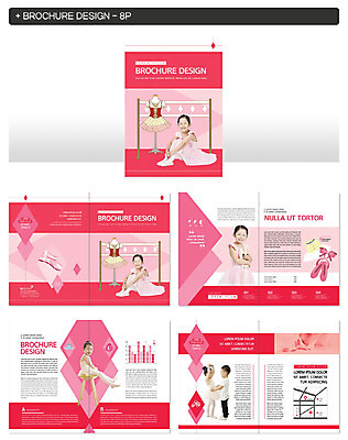 템플릿 여자 남자 ZIP 어린이 분홍색 소녀 소년 팜플렛 여러명 취미 한국인 발레 즐거움 토슈즈 문화센터 어린이만 인디자인 INDD 이미지템플릿 감정 컬러 다수 신발 사람 동양인 춤 센터 파일형식