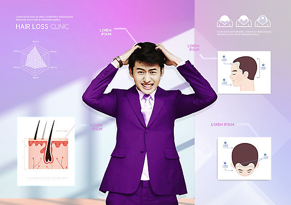 PSD 편집이미지 남자 한명 20대 성인 머리카락 보라색 희망 기쁨 한국인 잡기 탈모 탈모클리닉 성인남자한명만 속상함 모낭 이미지편집 1 감정 컬러 모션 사람 동양인 청년 머리 클리닉 증상 남자한명만 성인남자만 파일형식