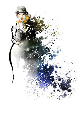 PSD 모자 여자 별 포즈 일러스트 캘리그라피 밤하늘 수채화 한명 사람 성인 컬러풀 뷰티 은하수 성인여자한명만 국내일러스트 자연요소 1 잡화 컬러 자연 하늘 야간 여자한명만 성인여자만 파일형식