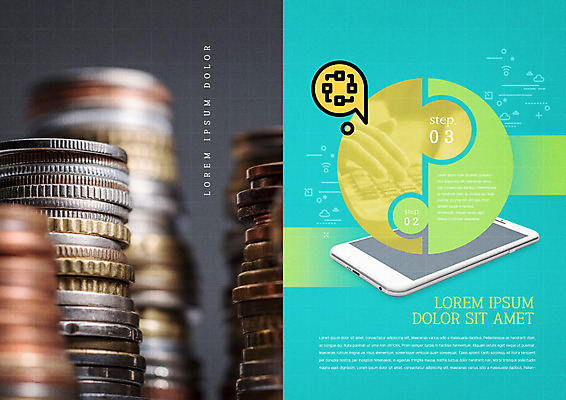 PSD 템플릿 표지디자인 북디자인 출판디자인 내지 리플렛 북커버 팜플렛 사람없음 초록색 금융 경제 스마트폰 동전 퍼즐 스마트 스마트페이 이미지템플릿 컬러 컨셉 돈 핸드폰 스마트기기 결제 파일형식