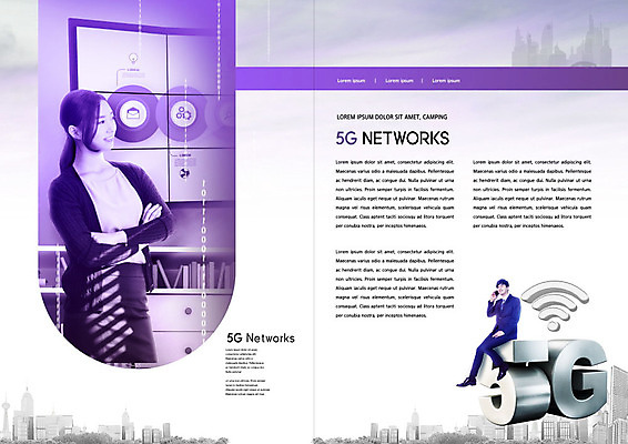 PSD 템플릿 표지디자인 북디자인 출판디자인 여자 남자 내지 리플렛 북커버 팜플렛 20대 성인 두명 보라색 한국인 비즈니스맨 비즈니스우먼 성인만 4차산업 5G 이미지템플릿 산업 컬러 비즈니스 IT 사람 동양인 청년 직장인 파일형식