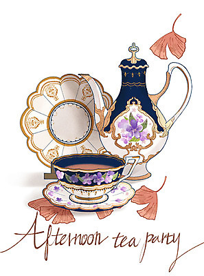 PSD 식기 접시 음료 음식 단풍 일러스트 티타임 휴식 북유럽스타일 사람없음 컵 컬러풀 차 찻잔 찻주전자 은행잎 홍차 티백 국내일러스트 컬러 컨셉 잎 주전자 잔 차_음료 스타일 파일형식