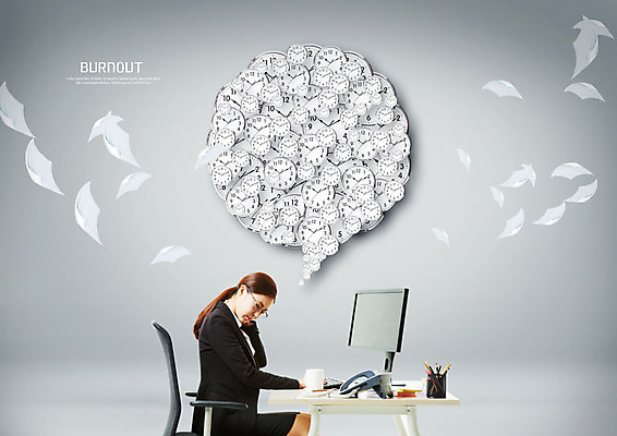 PSD 편집이미지 여자 시계 말풍선 스트레스 흑백 한명 사람 앉기 성인 30대 컴퓨터 한국인 직장인 비즈니스우먼 책상 불행 과로 성인여자한명만 번아웃증후군 증후군 이미지편집 직업 1 가구 비즈니스 모션 촬영기법 동양인 장년 전자제품 질병 사회이슈 여자한명만 성인여자만 파일형식