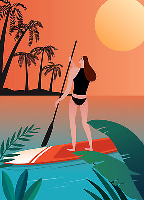 해외 우먼라이프 라이프스타일 여자 행복 바다 여행 일러스트 휴가 휴식 열대 바캉스용품 한명 사람 성인 여름 여름휴가 바캉스 서핑보드 즐거움 휴양지 힐링 싱글라이프 성인여자한명만 소확행 혼행 국내일러스트 AI파일 1 계절 감정 컨셉 생활 장소 보드_스포츠 오브젝트 신조어 약어 여자한명만 성인여자만 파일형식 벡터 여름_계절