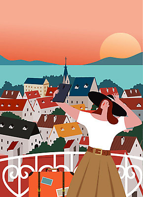 우먼라이프 라이프스타일 여자 행복 여행 일러스트 휴가 휴식 바캉스용품 한명 사람 성인 여름 여름휴가 바캉스 스마트폰 도시풍경 노을 셀프카메라 즐거움 힐링 셀카봉 싱글라이프 성인여자한명만 소확행 혼행 국내일러스트 AI파일 자연요소 1 계절 감정 컨셉 풍경 생활 핸드폰 스마트기기 사진촬영 도시 오브젝트 신조어 약어 여자한명만 성인여자만 파일형식 벡터 여름_계절