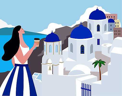 해외 우먼라이프 라이프스타일 여자 행복 해외여행 여행 일러스트 휴가 휴식 바캉스용품 한명 사람 풍경 성인 여름 여름휴가 바캉스 그리스 즐거움 힐링 산토리니 싱글라이프 성인여자한명만 소확행 혼행 국내일러스트 AI파일 1 계절 감정 유럽 컨셉 생활 오브젝트 신조어 약어 여자한명만 성인여자만 파일형식 벡터 여름_계절