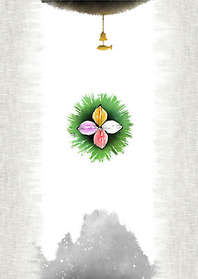 PSD 전통 명절 음식 일러스트 캘리그라피 붓터치 산 떡 흑백 사람없음 종 흰색 한지 송편 번짐 솔잎 오색송편 국내일러스트 기념일 종이 컬러 잎 촬영기법 파일형식 효과