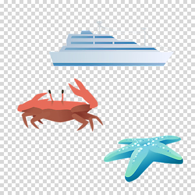 편집이미지 여행 불가사리 누끼 사람없음 여름 여름휴가 바캉스 컬러풀 꽃게 게 크루즈 시원함 힐링 PNG 선박 편집소스 계절 컬러 수상교통 배_교통 휴가 극피동물 갑각류 파일형식 여름_계절
