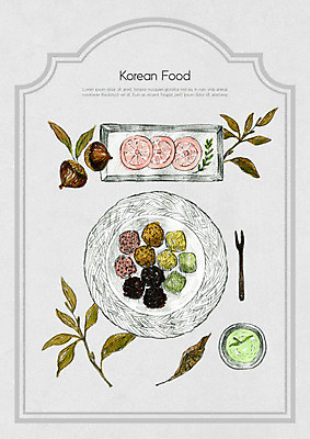 PSD 전통 한식 음식 일러스트 식재료 재료 디저트 떡 한국 사람없음 밤 레시피 드로잉 국내일러스트 아시아 미술 견과류 파일형식