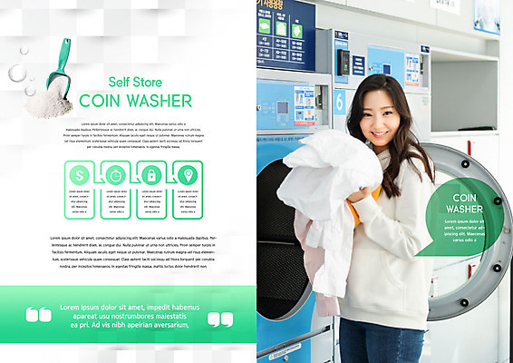 PSD 템플릿 라이프스타일 표지디자인 북디자인 출판디자인 여자 내지 리플렛 북커버 한명 이벤트 팜플렛 20대 성인 초록색 청결 한국인 빨래 빨래방 성인여자한명만 가루세제 무인매장 코인세탁실 이미지템플릿 1 컬러 가사 사람 동양인 청년 생활 상점 위생 세제 여자한명만 성인여자만 파일형식