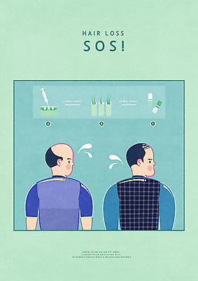 PSD 남자 일러스트 스트레스 주사기 사람 상반신 성인 두명 치료 초록색 알약 약 클리닉 불만 sos 모발이식 탈모 탈모클리닉 성인남자만 국내일러스트 감정 컬러 의학 의료기기 구조요청 증상 남자만 성인만 파일형식