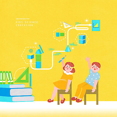 전신 도형 PSD 여자 어린이교육 교육 남자 어린이 과학 의자 일러스트 자 사람 앉기 소녀 소년 두명 책 노란색 손들기 수학 발표 스마트 정사각형 삼각자 과학교육 원뿔 사이언스 에듀 에듀케이션 이러닝 어린이만 스쿨팩 국내일러스트 컬러 가구 컨셉 교과목 모션 문구용품 파일형식