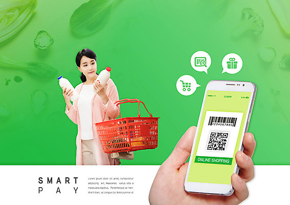 PSD 편집이미지 손 여자 행복 채소 모바일 한명 서기 사람 신체부위 초록색 30대 스마트폰 쇼핑 장보기 한국인 우유 스마트 장바구니 즐거움 주부 바코드 온라인쇼핑 모바일쇼핑 QR코드 성인여자한명만 카피스페이스 스마트페이 제로페이 이미지편집 1 감정 컬러 컨셉 모션 유제품 동양인 장년 핸드폰 스마트기기 바구니 공백 결제 온라인 여자한명만 성인여자만 파일형식