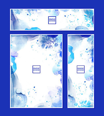 PSD 템플릿 배너 배너템플릿 가로배너 포스터 세로배너 백그라운드 그래픽백그라운드 붓터치 추상 수채화 프레임 사람없음 그래픽 파란색 세트 현수막 번짐 클래식블루 컬러 무늬 가로 세로 파일형식 트랜드컬러 효과