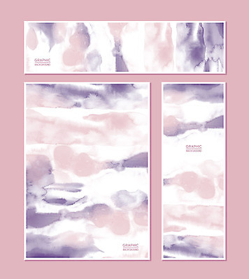 PSD 템플릿 배너 배너템플릿 가로배너 포스터 세로배너 분홍색 백그라운드 그래픽백그라운드 붓터치 추상 수채화 프레임 사람없음 그래픽 세트 현수막 번짐 컬러 무늬 가로 세로 파일형식 효과