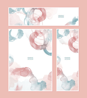 PSD 템플릿 배너 배너템플릿 가로배너 포스터 세로배너 분홍색 백그라운드 그래픽백그라운드 붓터치 추상 수채화 프레임 사람없음 그래픽 세트 현수막 번짐 컬러 무늬 가로 세로 파일형식 효과