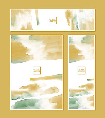 PSD 템플릿 배너 배너템플릿 가로배너 포스터 세로배너 백그라운드 그래픽백그라운드 붓터치 추상 수채화 프레임 사람없음 그래픽 세트 갈색 현수막 번짐 컬러 무늬 가로 세로 파일형식 효과