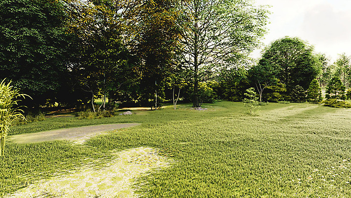 주간 PSD 나무 편집이미지 백그라운드 풍경 잔디 사람없음 야외 여름 3D소스 디지털합성 광장 편집실사 편집3D 자연요소 식물 계절 3D CG 파일형식