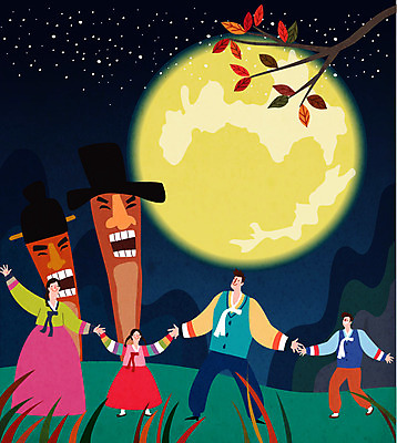 나무 여자 명절 남자 행복 일러스트 가족 사람 추석 가을풍경 보름달 달 가을 가족라이프 한복 남색 즐거움 달맞이 국내일러스트 AI파일 자연요소 식물 한국전통 전통 라이프스타일 계절 기념일 감정 컬러 관계 풍경 전통의상 파일형식 벡터 가을_계절