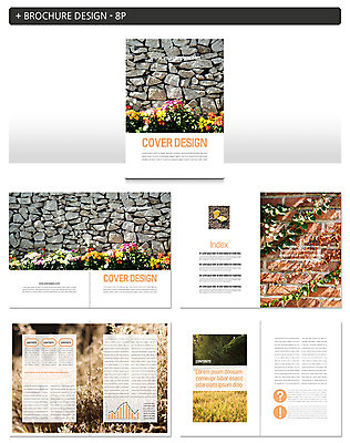 템플릿 꽃 ZIP 화분 돌담 팜플렛 사람없음 담장 가을 덩굴 인디자인 INDD 이미지템플릿 식물 계절 돌_바위 파일형식