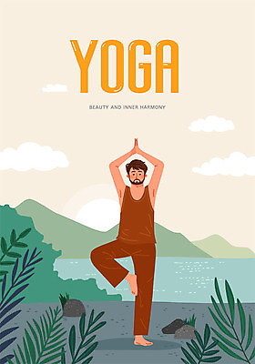 남자 호수 일러스트 요가 자연 산 건강 한명 사람 성인 운동 평화 건강관리 스트레칭 요가자세 돌_바위 풀잎 연습 즐거움 명상 힐링 정신수양 베이지색 성인남자한명만 차분 국내일러스트 AI파일 1 웰빙 감정 컬러 포즈 컨셉 잎 관리 풀_식물 수련_훈련 생태계 남자한명만 성인남자만 파일형식 벡터