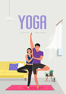 부부 커플 여자 남자 커플라이프 일러스트 요가 창문 신혼부부 함께함 건강 사람 두명 소파 운동 평화 건강관리 스트레칭 회색 요가자세 커튼 즐거움 명상 힐링 성인만 커플요가 국내일러스트 AI파일 라이프스타일 웰빙 감정 컬러 포즈 컨셉 의자 관계 관리 신혼 파일형식 벡터