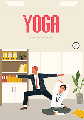 남자 일러스트 비즈니스 요가 책장 함께함 건강 사람 두명 사무실 운동 평화 건강관리 스트레칭 요가자세 직장인 비즈니스맨 즐거움 명상 힐링 점심 쉬는시간 베이지색 성인남자만 국내일러스트 AI파일 직업 웰빙 감정 컬러 포즈 가구 컨셉 휴식 관리 남자만 성인만 파일형식 벡터