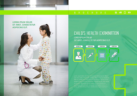 PSD 템플릿 표지디자인 북디자인 출판디자인 여자 내지 어린이 리플렛 북커버 의학 건강 병원 주사기 성인 초록색 30대 한국인 의사 건강검진 여자만 이미지템플릿 컬러 의료기기 사람 동양인 장년 의료진 검사_조사 파일형식