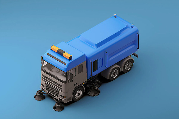 PSD 편집 편집이미지 한대 사람없음 3D소스 3D 입체 디지털합성 오브젝트 파란배경 특수차량 공사차량 물청소 청소차 편집소스 편집3D 1 백그라운드 자동차 파란색 청소 파일형식