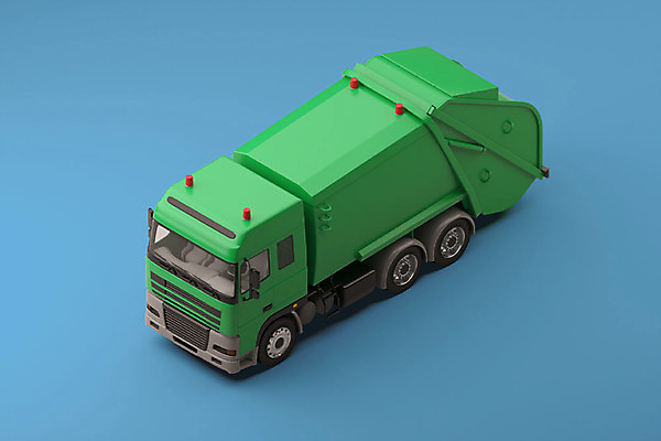 PSD 편집 편집이미지 한대 사람없음 3D소스 3D 입체 디지털합성 오브젝트 파란배경 특수차량 공사차량 쓰레기차 청소차 편집소스 편집3D 1 백그라운드 자동차 파란색 파일형식