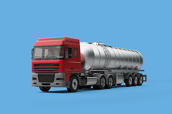 PSD 편집 편집이미지 한대 사람없음 3D소스 3D 입체 디지털합성 오브젝트 파란배경 특수차량 공사차량 탱크로리 편집소스 편집3D 1 백그라운드 자동차 파란색 화물차 파일형식