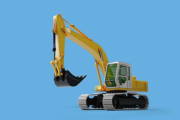 PSD 편집 편집이미지 한대 사람없음 3D소스 3D 포크레인 입체 디지털합성 오브젝트 파란배경 특수차량 공사차량 편집소스 편집3D 1 백그라운드 자동차 파란색 중장비 파일형식