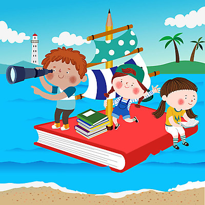 여자 교육 남자 어린이라이프 어린이 바다 하늘색 일러스트 상상 교육캐릭터 등대 사람 책 세명 독서 연필 망원경 즐거움 돛 상상력 에듀 어린이만 스쿨팩 국내일러스트 일러캐릭터 AI파일 캐릭터 라이프스타일 감정 학용품 파란색 필기구 에듀케이션 파일형식 벡터