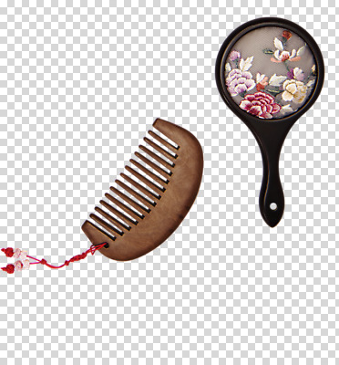 편집이미지 전통 명절 전통소품 선물 누끼 사람없음 하이앵글 뷰티 머리빗 오브젝트 손거울 PNG 꾸미기 플랫레이 편집소스 기념일 뷰포인트 거울 미용용품 플랫 파일형식