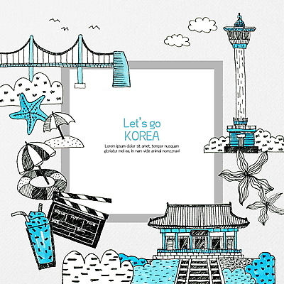 PSD 여행 일러스트 프레임 한국 등대 사람없음 여름 파란색 관광지 귀여움 사찰 클래퍼보드 부산 국내여행 랜드마크 영화제 프레임일러스트 가교 국내일러스트 건축물 계절 아시아 컬러 컨셉 종교건축 파일형식