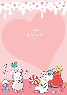 분홍색 프로포즈 두마리 일러스트 화이트데이 새해 프레임 막대사탕 사탕 사랑 사람없음 봄 달력 십이지신 하트 달콤 쥐띠 쥐 3월 쥐캐릭터 프레임일러스트 흰쥐 2020년 경자년 국내일러스트 AI파일 모양 계절 감정 컬러 동물캐릭터 2 데이이벤트 디저트 날짜 맛 설치류 연도 파일형식 벡터