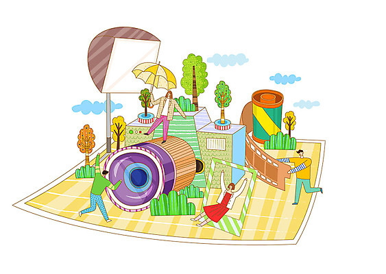 나무 구름 여자 남자 문화 일러스트 우산 상상 조명 사람 여러명 취미 카메라 필름 즐거움 폴라로이드 기념사진 문화생활 국내일러스트 AI파일 자연요소 식물 라이프스타일 감정 다수 전자제품 파일형식 벡터