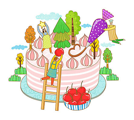 나무 구름 여자 남자 별 문화 일러스트 사다리 상상 사람 취미 세명 케이크 초콜릿 체리 달콤 즐거움 문화생활 짤주머니 케이크만들기 국내일러스트 AI파일 자연요소 식물 라이프스타일 감정 과일 디저트 도구 맛 만들기 제빵도구 파일형식 벡터