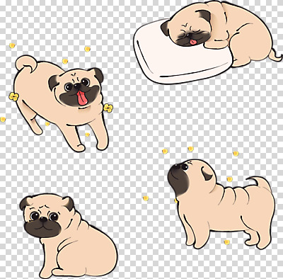 편집이미지 꽃 반려견 여러마리 베개 누끼 사람없음 반려동물 귀여움 강아지 PNG 반려 퍼그 편집소스 식물 동물 다수 컨셉 침구 개 파일형식