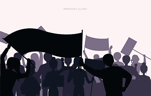 여자 남자 실루엣 일러스트 사각프레임 함께함 들기 여러명 성인 평화 팻말 깃발 사회이슈 시위 투쟁 국내일러스트 AI파일 다수 컨셉 모션 프레임 촬영기법 사람 사각형 파일형식 벡터