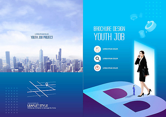 PSD 템플릿 표지디자인 북디자인 출판디자인 여자 표지 리플렛 북커버 비즈니스 한명 빌딩 팜플렛 20대 성인 파란색 한국인 구직 비즈니스우먼 취업준비생 통화 구인구직 성인여자한명만 이미지템플릿 1 컬러 컨셉 모션 사람 동양인 청년 건물 직장인 구인 여자한명만 성인여자만 파일형식