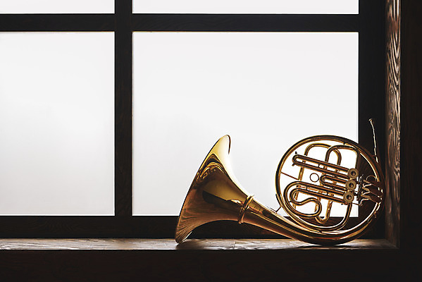 포토 JPG 스튜디오촬영 악기 음악 문화예술 실내 관악기 취미 사람없음 한개 클래식 창가 금관악기 서양악기 음악교육 호른 오케스트라 프렌치호른 음악치료 국내포토 1 교육 컨셉 창문 내부 치료 악단 파일형식