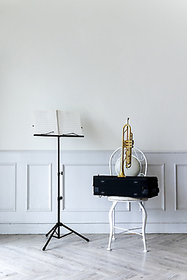 포토 JPG 스튜디오촬영 악기 음악 의자 문화예술 실내 관악기 취미 사람없음 한개 기쁨 클래식 보면대 금관악기 악보 보관함 서양악기 음악교육 트럼펫 오케스트라 독주 음악치료 국내포토 1 교육 감정 가구 컨셉 내부 치료 악단 파일형식