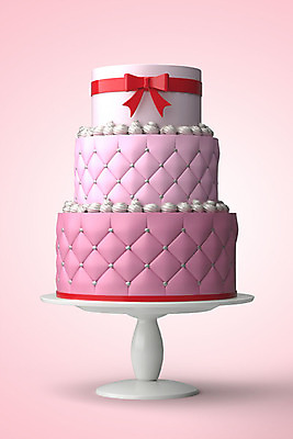 PSD 편집이미지 리본 분홍색 패턴 기념 이벤트 사람없음 컬러풀 한개 3D소스 3D 세일 케이크 축하 달콤 디지털합성 오브젝트 파티용품 마름모 3단케이크 편집소스 편집3D 도형 1 컬러 컨셉 무늬 디저트 파티 맛 이벤트용품 파일형식