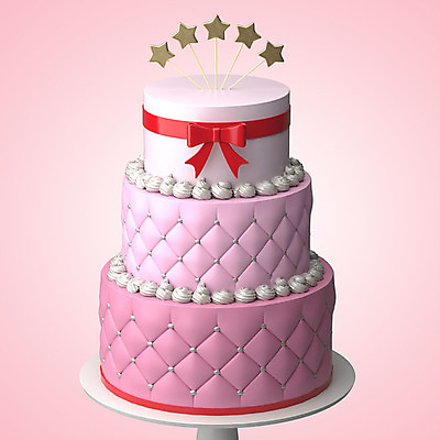PSD 편집이미지 별 리본 분홍색 패턴 기념 이벤트 사람없음 컬러풀 한개 3D소스 3D 세일 케이크 축하 달콤 디지털합성 오브젝트 파티용품 마름모 3단케이크 편집소스 편집3D 자연요소 도형 1 컬러 컨셉 무늬 디저트 파티 맛 이벤트용품 파일형식