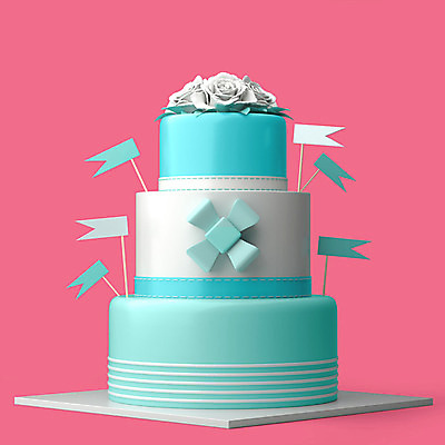 PSD 편집이미지 리본 하늘색 기념 이벤트 사람없음 장식 컬러풀 한개 장미 3D소스 3D 세일 케이크 축하 깃발 달콤 디지털합성 오브젝트 파티용품 3단케이크 편집소스 편집3D 1 꽃 컬러 컨셉 디저트 파란색 파티 맛 이벤트용품 파일형식